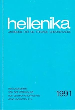 Bild des Verkufers fr hellenika. Jahrbuch 1991. zum Verkauf von Versandantiquariat Dr. Uwe Hanisch