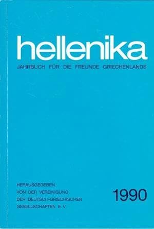 Bild des Verkufers fr hellenika. Jahrbuch 1990. zum Verkauf von Versandantiquariat Dr. Uwe Hanisch