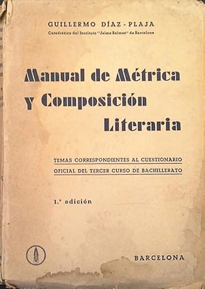 MANUAL DE MÉTRICA Y COMPOSICIÓN LITERARIA