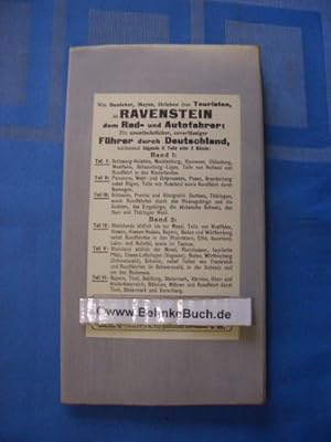 Bild des Verkufers fr Ravenstein's Rad- und Automobilkarte des Regierungsbezirks Magdeburg. zum Verkauf von Antiquariat BehnkeBuch