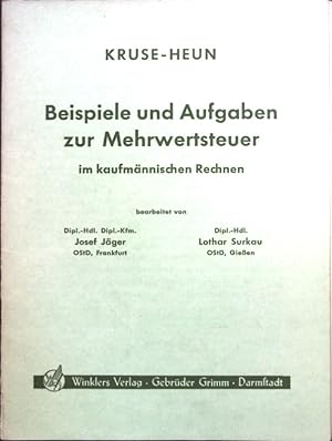Imagen del vendedor de Beispiele und Aufgaben zur Mehrwertsteuer im kaufmnnischen Rechnen. a la venta por books4less (Versandantiquariat Petra Gros GmbH & Co. KG)