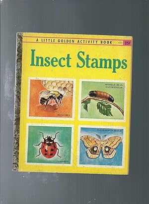 Image du vendeur pour The Little Golden INSECTS Stamp book with 18 stamps mis en vente par ODDS & ENDS BOOKS