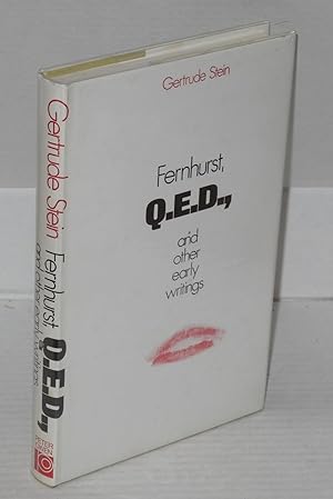 Image du vendeur pour Fernhurst, Q.E.D., and other early writings mis en vente par Bolerium Books Inc.