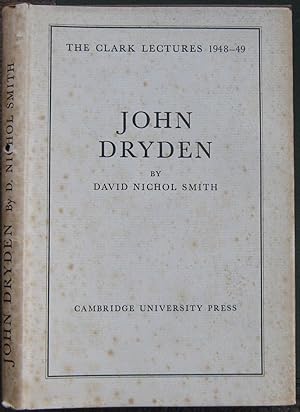 Bild des Verkufers fr JOHN DRYDEN. zum Verkauf von Graham York Rare Books ABA ILAB