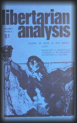 libertarian analysis. Sept. 1971. Vol. 1 No. 3.