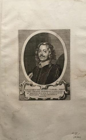 Caspar, Johann Theodor (1620-1680), Gesandter von Pfalz-Neuburg beim Westfälischen Frieden. Kupfe...