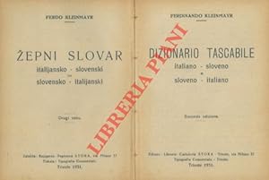 Bild des Verkufers fr Dizionario tascabile italiano - sloveno e sloveno - italiano. Seconda edizione. zum Verkauf von Libreria Piani