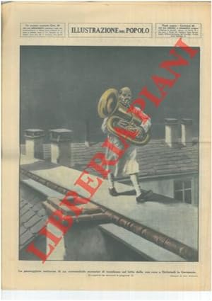 La passeggiata notturna di un sonnambulo suonator di trombone sul tetto della sua casa a Hettstad...