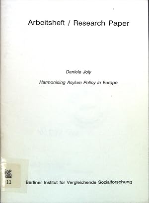 Immagine del venditore per Harmonising Asylum Policy in Europe; Arbeitsheft/Research Paper; venduto da books4less (Versandantiquariat Petra Gros GmbH & Co. KG)