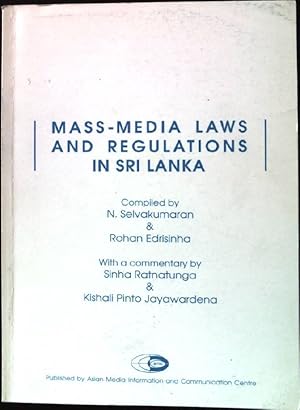 Immagine del venditore per Mass-Media Laws and Regulations in Sri Lanka. venduto da books4less (Versandantiquariat Petra Gros GmbH & Co. KG)