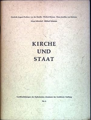 Bild des Verkufers fr Kirche und Staat Verffentlichungen der Katholischen Akademie der Erzdizese Freiburg; 2 zum Verkauf von books4less (Versandantiquariat Petra Gros GmbH & Co. KG)