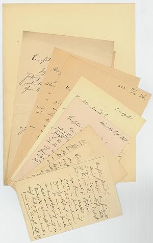 Immagine del venditore per 9 eigenh. Briefe mit U. venduto da Antiquariat INLIBRIS Gilhofer Nfg. GmbH