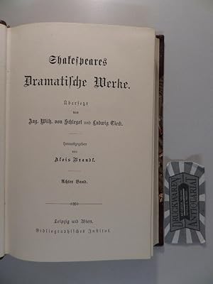 Imagen del vendedor de Shakespeares Dramatische Werke - Achter Band. a la venta por Druckwaren Antiquariat