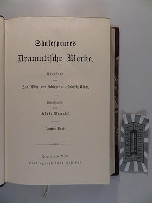 Imagen del vendedor de Shakespeares Dramatische Werke - Zweiter Band. a la venta por Druckwaren Antiquariat