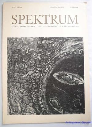 Spektrum, Nr. 47, Juni 1970, 12. Jahrgang. - Allflug. Vierteljahresschrift für Originalgrafik und...