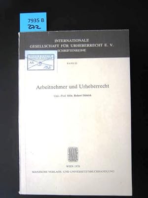 Seller image for Arbeitnehmer und Urheberrecht. for sale by Augusta-Antiquariat GbR