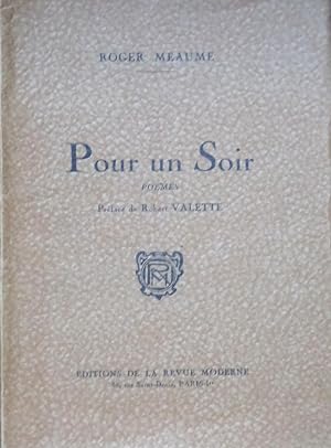 Immagine del venditore per Pour un soir Pomes venduto da Bouquinerie L'Ivre Livre