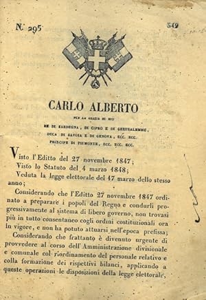 Bild des Verkufers fr con cui si definiscono i Comuni e si illustrano i compiti delle relative amministrazioni. zum Verkauf von Libreria Piani