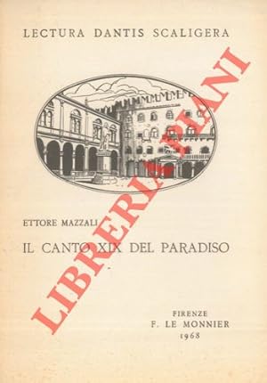 Bild des Verkufers fr Il canto XIX del ?Paradiso? . zum Verkauf von Libreria Piani