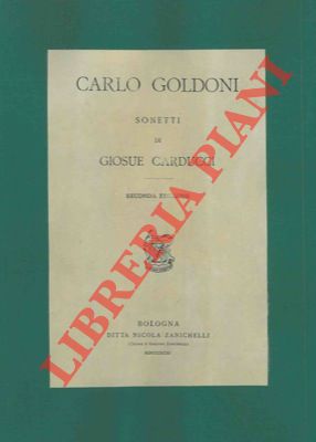 Carlo Goldoni. Sonetti. Seconda edizione.