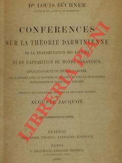 Conferences sur la théorie darwinienne de la transmutation des espéces et de l'apparition du mond...