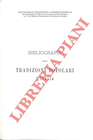 Bibliografia delle tradizioni popolari d'Italia.