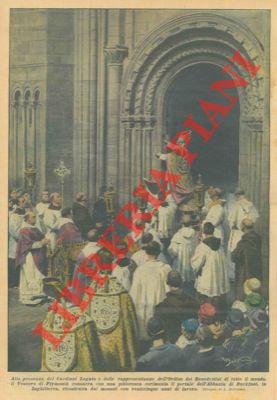 Il Vescovo di Plymouth consacra con una pittoresca cerimonia il portale dell'Abbazia di Buckfast.