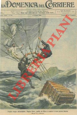 L'areostato "Regina Elena" partito da Milano cade in mare presso Ancona.