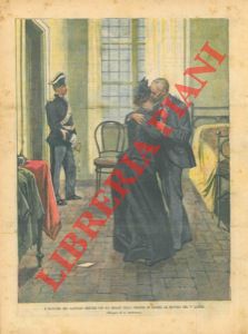 L'incontro del capitano Dreyfus con la moglie nella prigione di Rennes.