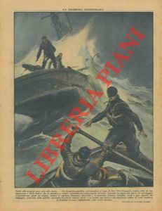 Due eroici marinai rimangono al loro posto sulla nave, dopo aver messo in acqua una barca col res...