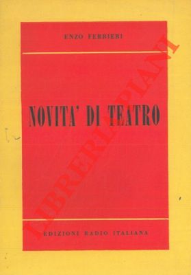 Seller image for Novit di teatro. for sale by Libreria Piani