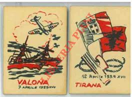 Valona, 7 aprile 1939-XVII; Tirana, 12 aprile 1939-XVII.
