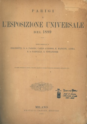 Bild des Verkufers fr Parigi e l'Esposizione Universale del 1899. zum Verkauf von Libreria Piani