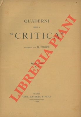 Quaderni della Critica.