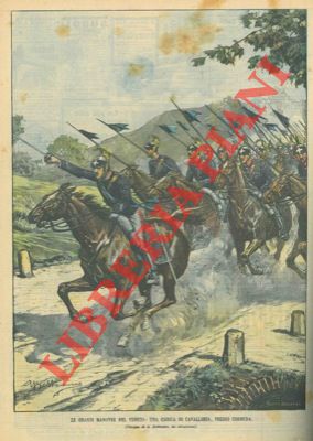 Grandi manovre nel Veneto: la carica della cavalleria presso Cornuda.