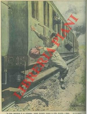 Imprudente richiamato, volendo discendere da un treno durante la corsa, precipita e muore.