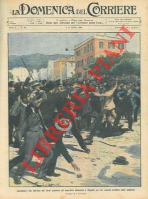 A Rapallo i militi proteggono gli anarchici dalla popolazione.