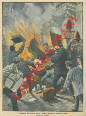 Vignaioli francesi assaltano e incendiano il municipio di Beziers.