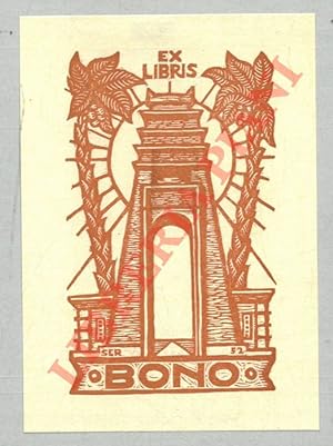Bild des Verkufers fr Uno xilografico color ruggine, 1952, per Bono zum Verkauf von Libreria Piani