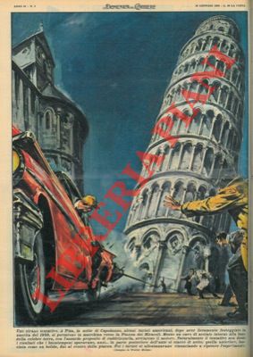 Turisti americani tentano di raddrizzare la torre di Pisa mettendo un cavo di acciaio intorno all...