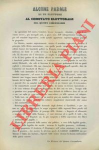 Seller image for Agli onorandi elettori del Quinto Circondario di Torino. for sale by Libreria Piani