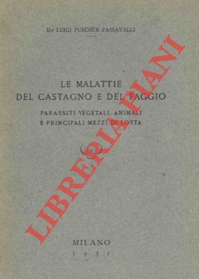 Le malattie del castagno e del faggio. Parassiti vegetali, animali e principali mezzi di lotta.