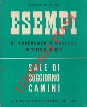 Esempi di arredamento moderno di tutto il mondo. Sale di soggiorno. Camini.