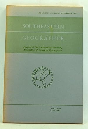 Immagine del venditore per Southeastern Geographer, Volume 9, Number 2 (November 1969) venduto da Cat's Cradle Books