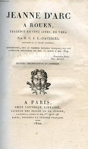Bild des Verkufers fr JEANNE D'ARC A ROUEN, TRAGEDIE EN 5 ACTES, EN VERS zum Verkauf von Le-Livre