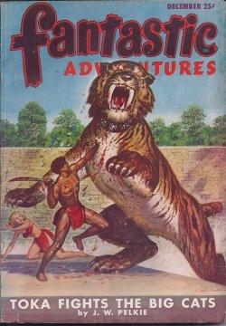 Seller image for FANTASTIC ADVENTURES: December, Dec. 1947 for sale by Books from the Crypt