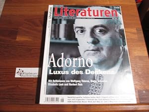 Literaturen : Das Journal für Bücher und Themen 6 Juni 2003 Adorno Luxus des Denkens