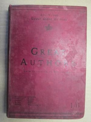 Seller image for Great Authors, From Goldsmith To Wordsworth for sale by Goldstone Rare Books