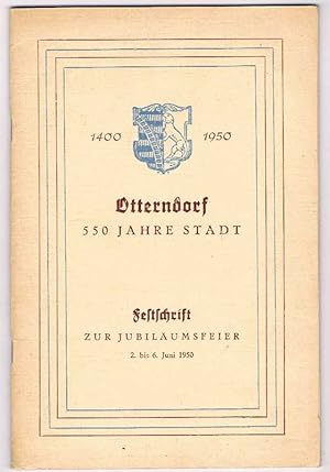 1400 - 1950 Otterndorf . 550 Jahre Stadt. Festschrift zur Jubiläumsfeier 2. bis 6. Juni 1950.