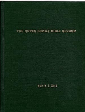 Seller image for The Roper Family Bible Record for sale by McCormick Books